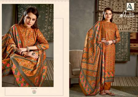 Alok Heena Pure Wool Fancy Wear Pashmina Printed Designer Dress Material Collection 